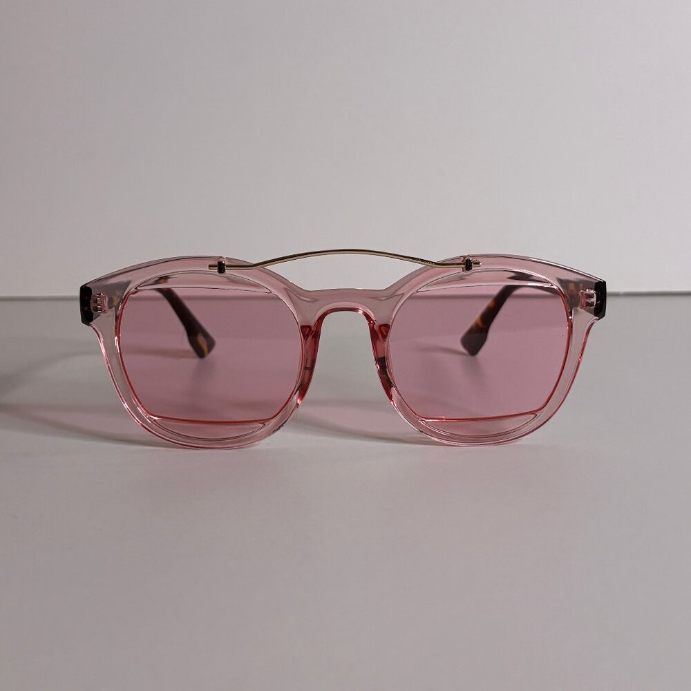 Pink Round Aviator Glasses